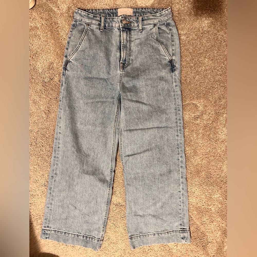 Everlane Women's Wide Leg Jeans - Light Blue